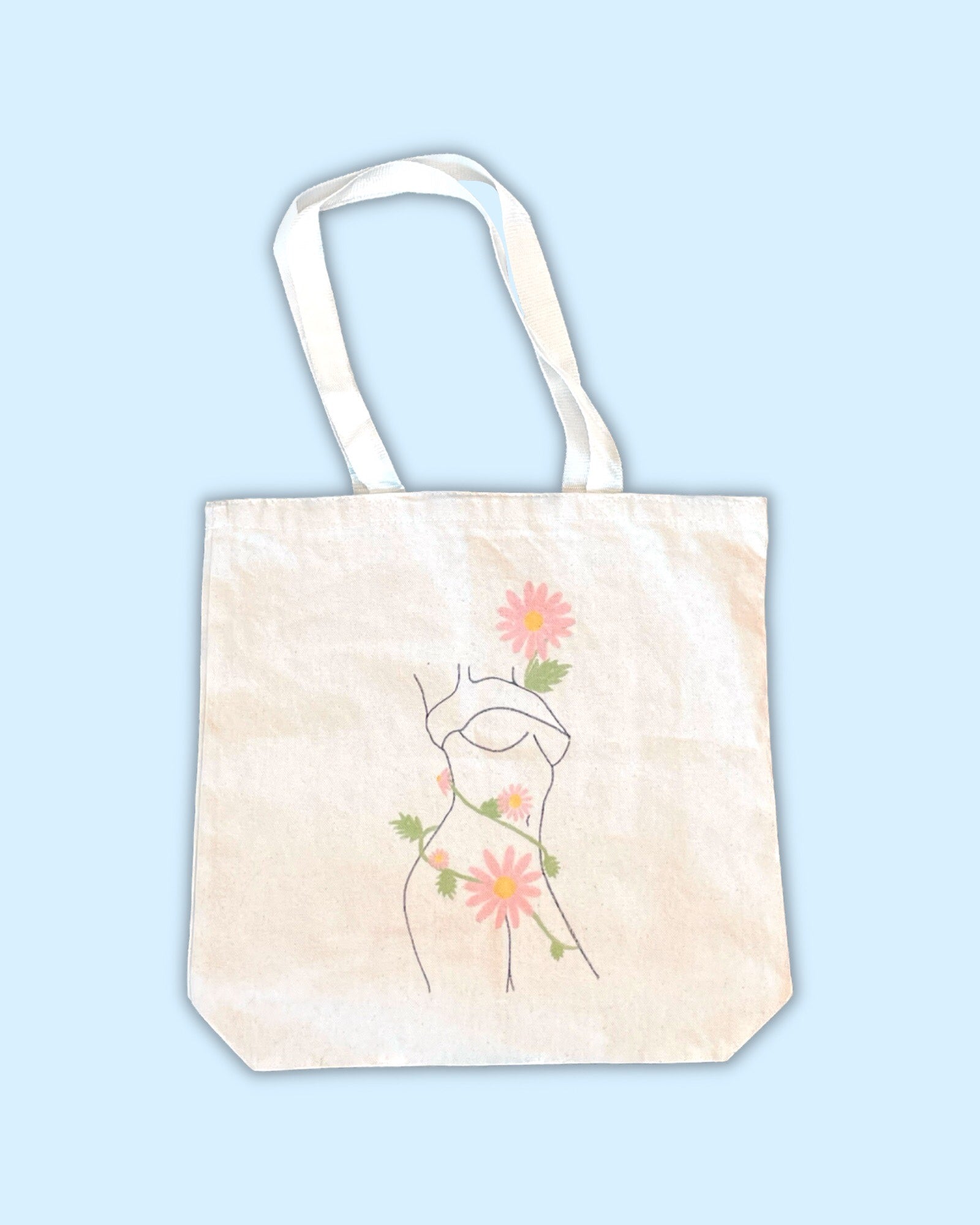 Flower Power I Canvas Tote Bag